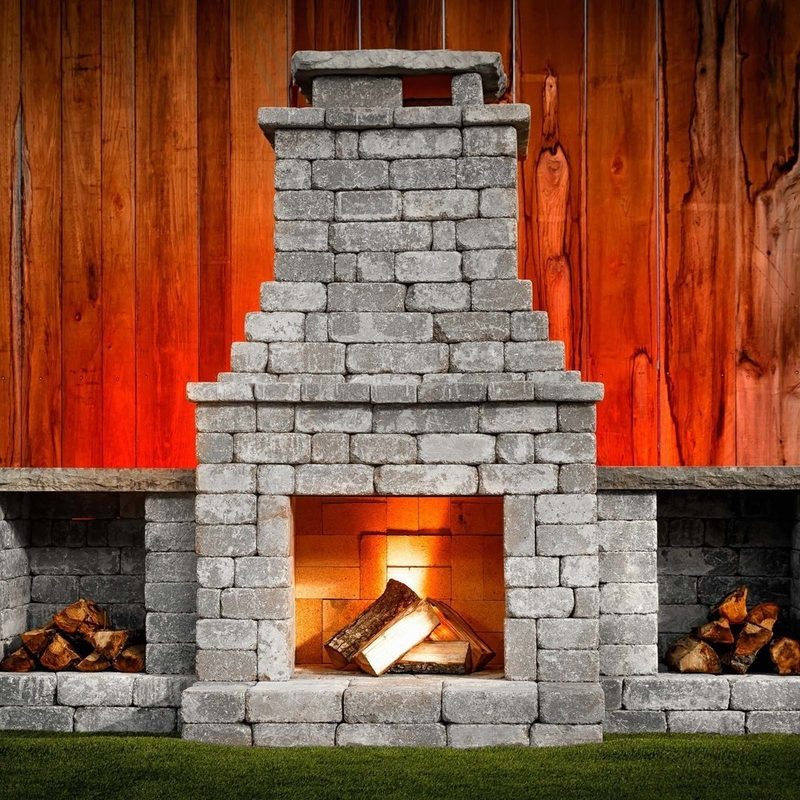 Fremont outdoor fireplace